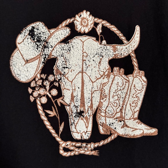 NWOT Maurices Black Dress with Western Graphic, XS - Picture 4 of 10